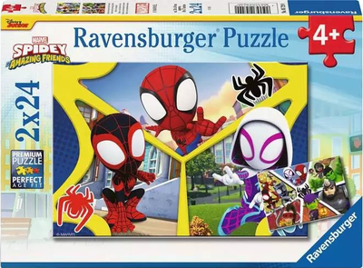 Puzzle Ravensburger Marvel Spidey and his Amazing Friends 2 × 24 elementy 5729 (4005556057290)
