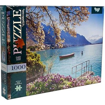 Пазлы 1000 элементов Монтре, Швейцарская Ривьера Danko Toys 68*47см, C1000-10-02