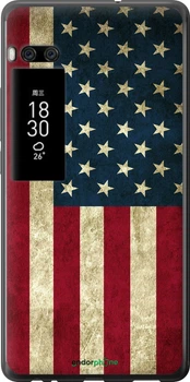 Чехол на Meizu Pro 7 Plus Флаг США "395u-1131-70447"