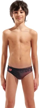 Плавки-сліпи для хлопчиків Arena DIM LIGHT SWIM BRIEFS чорний, кораловий Діти 152 см