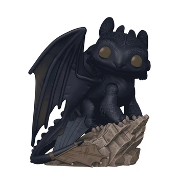Вінілова іграшка Беззубик на скелі How to Train Your Dragon