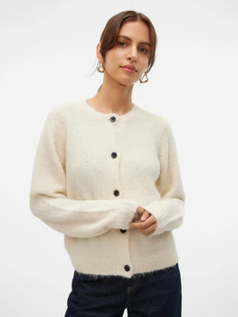 Кардиган із домішкою вовни в'язаний жіночий Vero Moda 10320496 XS Birch (5715607987900)