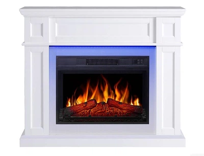 Электрокамин ArtiFlame Lucca AF23S белый с LED подсветкой