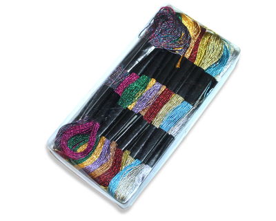 Мулине FROM FACTORY MUM люрекс 8м/24шт/12 цветов