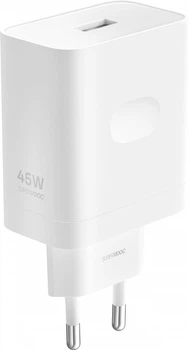 Мережевий зарядний пристрій OPPO SUPERVOOC 45W White (VCB4JAEH)