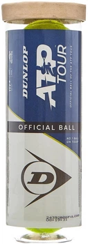 М'ячі для тенісу Dunlop ATP Tour пластик банка (601598)