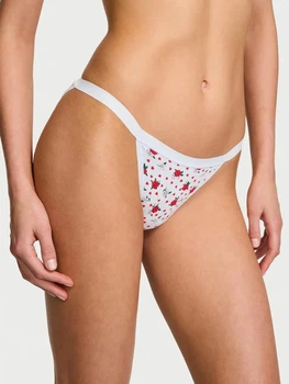 Трусики бікіні жіночі бавовняні Victoria's Secret Stretch Cotton String Bikini 26991546 M Блакитні (7391839127032)