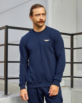 Світшот синій базовий 3XL