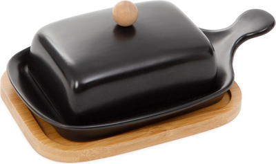 Maselniczka Homla Fincan porcelanowa z bambusową podstawką 22 cm (5904183869704)