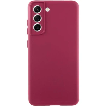 Чохол TPU GETMAN Liquid Silk Full Camera для Samsung Galaxy S21 Бордовий / Marsala - 00000074061_1