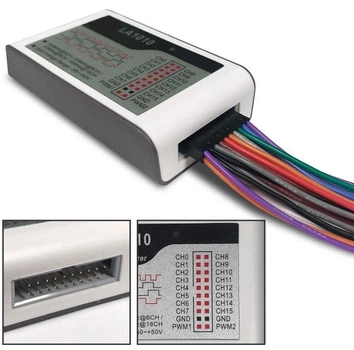 USB логический анализатор Kingst LA1010 100 МГц 16-канальный Type-C для Arduino и отладки схем
