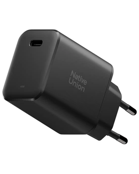 Мережевий зарядний пристрій Native Union Fast GaN Charger PD 45W USB-C Port Black (FAST-PD45-BLK-EU)