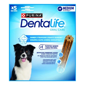 Палички жувальні Dentalife для підтримки здоров'я ротової порожнини для дорослих собак середніх порід 115 г. (8445291615144)