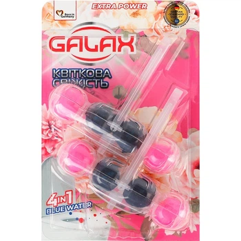 Туалетний блок для унітазу Galax Квіткова свіжість 55 г х 2 шт. (4823128005384)