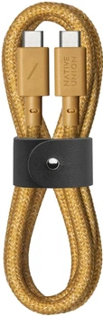 Кабель USB-C to USB-C Native Union Belt Cable USB-C to USB-C Kraft (1.2 m) (BELT-C-KFT-2-NP)