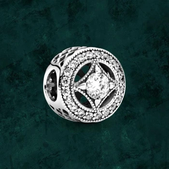 Срібна намистина "Вінтажна спокуса" Pandora (Пандора) 791970CZ