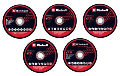 Диск відрізний Einhell TP-CO 18/76-C Li BL 76х10мм по металу 5шт