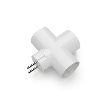 Розгалужувач ELECTRUM SS-3E на 3 розетки тип F (євро) білий (C-SS-0696)