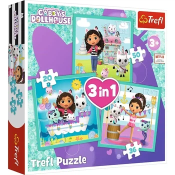 Пазлы 3в1 Активный отдых Габи Trefl 34871(20, 36, 50)