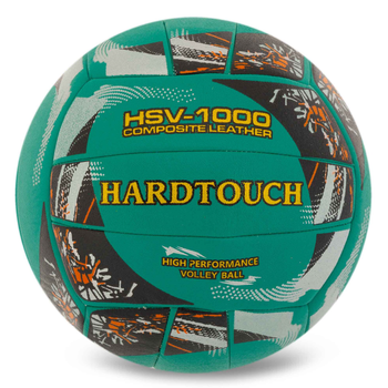 Мяч волейбольный COMPOSITE LEATHER HARD TOUCH VB-4058_Зеленый-черный