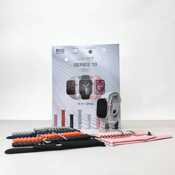 Умные часы Smart Watch 10 + 8 ремешков (Серый) UA