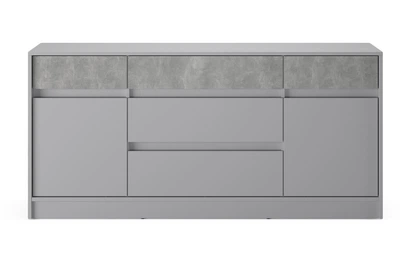 Большой комод Еверест Стайл-1600 (160,2х39х75,4 см) Кашемир + бетон