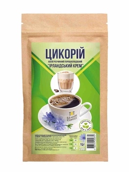 Цикорий растворимый порошкообразный ТМ"LEADERCOFFEE" Ирландский крем, 200г