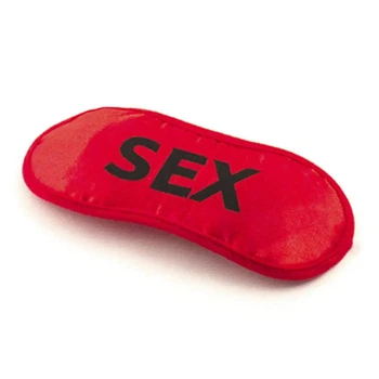 Маска для сна SEX червона