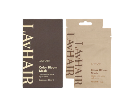 Тонирующая маска-уход для волос LAvHair Color Bloom Mask (Ice Brunette), 2 х 40 мл