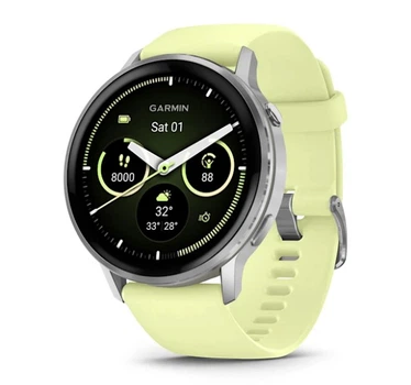 Смарт-часы GARMIN Venu 4 45 mm Silver with Citron Silicone Band (010-03014-02)