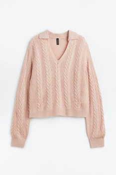 Жіночий джемпер H&M 205942-2 S(165/68) рожевий (2059420003)