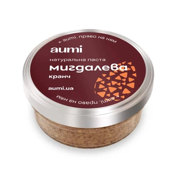 Мигдалева паста AUMI Кранч, 50г, банка скло