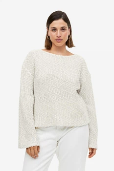 Жіночий джемпер H&M 205911-2 S(165/88) бежевий (2059110003)