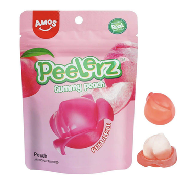 Жевательные конфеты Amos 4D Peelerz Peach со вкусом персика 65 г