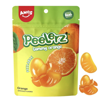 Жевательные конфеты Amos 4D Peelerz со вкусом апельсина 65 г