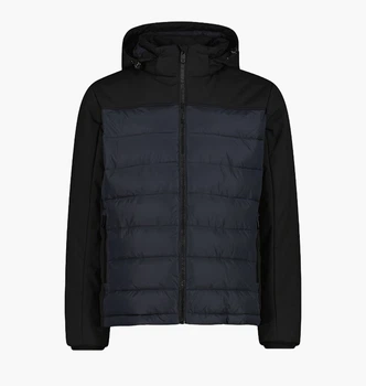 Куртка CMP Zip Hood Feel Warm Black/Blue 34K0147-42UU 54