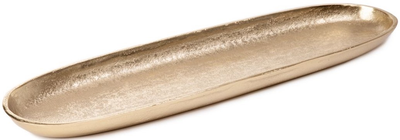 Taca dekoracyjna Homla GIRONA podłużna złota 39 x 12 x 3 cm (5904183859170)