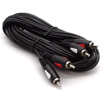 Audio - Video Инсертный Кабель Cabletech Eco-line 2RCA - 2RCA Cable 5м Black