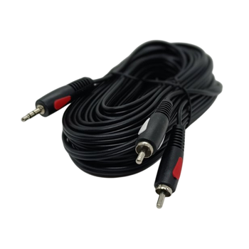 Audio Кабель Cabletech Eco-line jack 3.5 - 2RCA Cable 5м Black