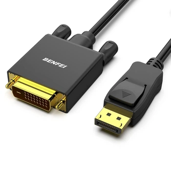 Кабель BENFEI DisplayPort to DVI, 1920x1080@60Hz, 1.8м, черный
