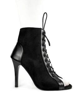 Туфлі для танців High Heels, замшеві хілси каблук 9.5 см, чорні, розмір 37