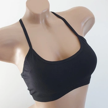 Жіночий топ топік бюстгальтер бралет ліф Honey Fashion Accessories One Size (S/M/L) чорний (2-35)