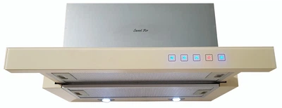 Кухонная вытяжка Luxor Tornado Sweet Air Elite F 60 1450 m3 Beige Rustik Champagne песочное стекло, кремовый, слоновая кость, шампань