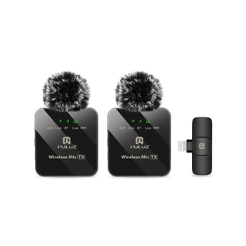 Микрофон Puluz для iPhone/iPad 8-контактний приймач і два мікрофони (m491068)