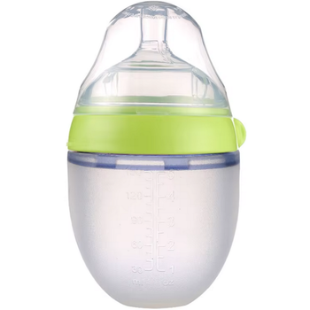 Бутылочка антиколиковая для кормления Mommy Bag силиконовая, Мятная, 150 мл