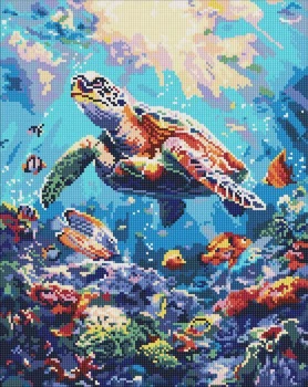 Алмазна мозаїка Морський спокій Ідейка 40х50 (AMO8099)