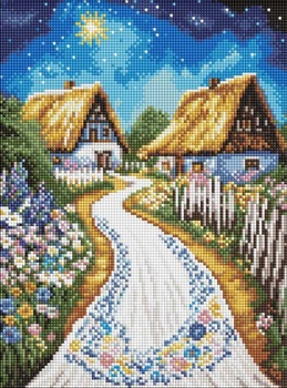 Алмазна мозаїка Хатина 30х40 Ідейка (AMO8219)