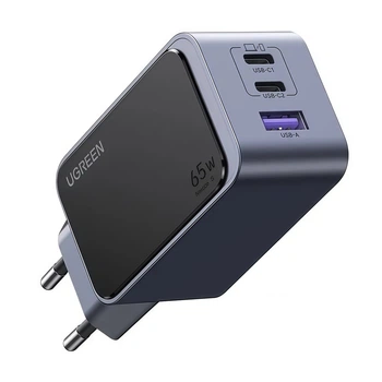 Мережевий зарядний пристрій 65W UGREEN X553 Nexode S (Type-C, USB, 65Вт). Gray