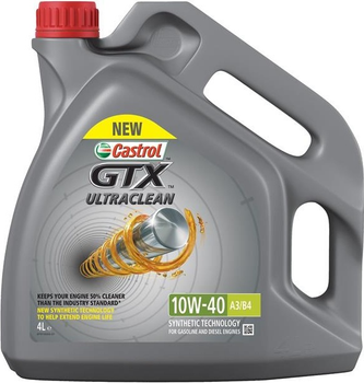 Моторне масло Castrol GTX Ultraclean 10W40 4 л (2000510640602)