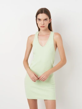 Сукня коротка літня жіноча Pull & Bear 4393358526 S Салатова (KC1000000039941)